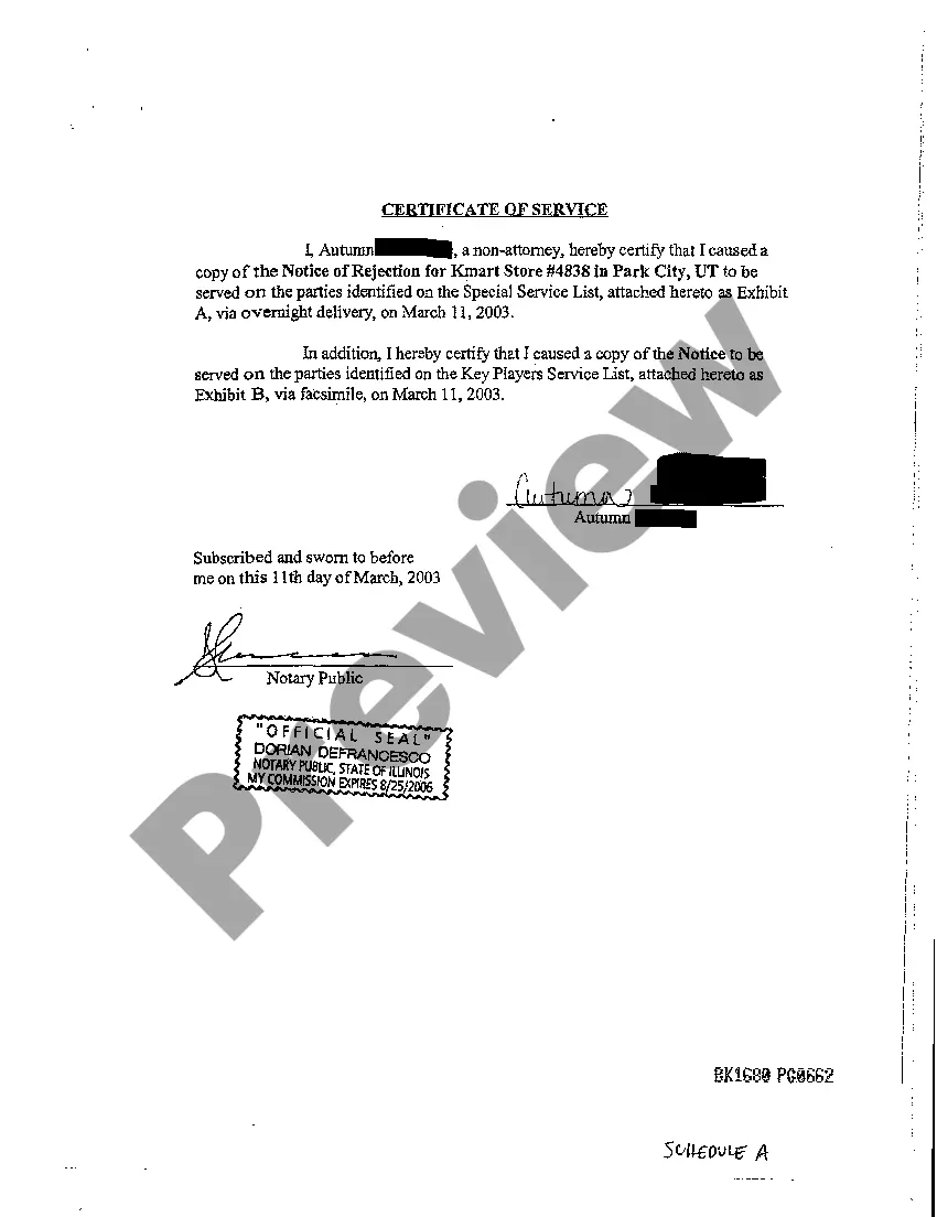 Preview Affidavit Terminating Leasehold Interests