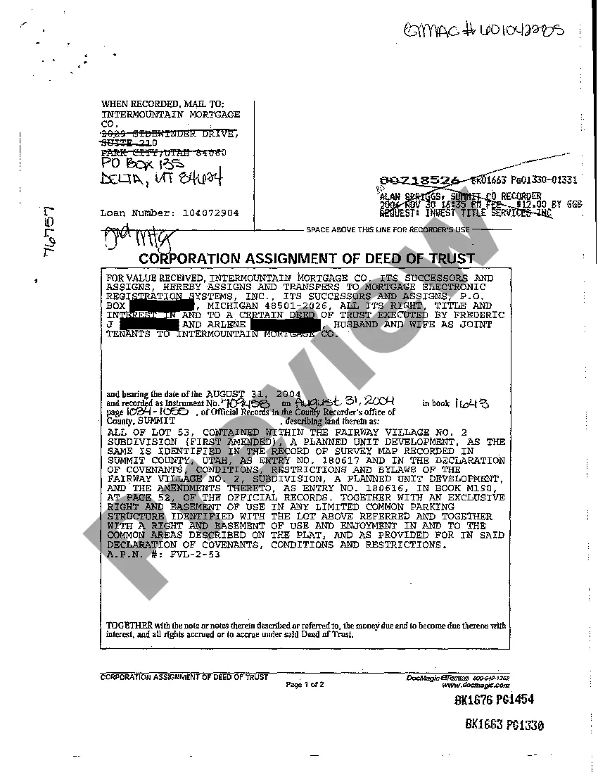 Get Affidavit of Correction to Corporation Assignment of Deed and Trust- Scriveners Preview Affidavit of Correction to Corporation Assignment of Deed and Trust- Scriveners