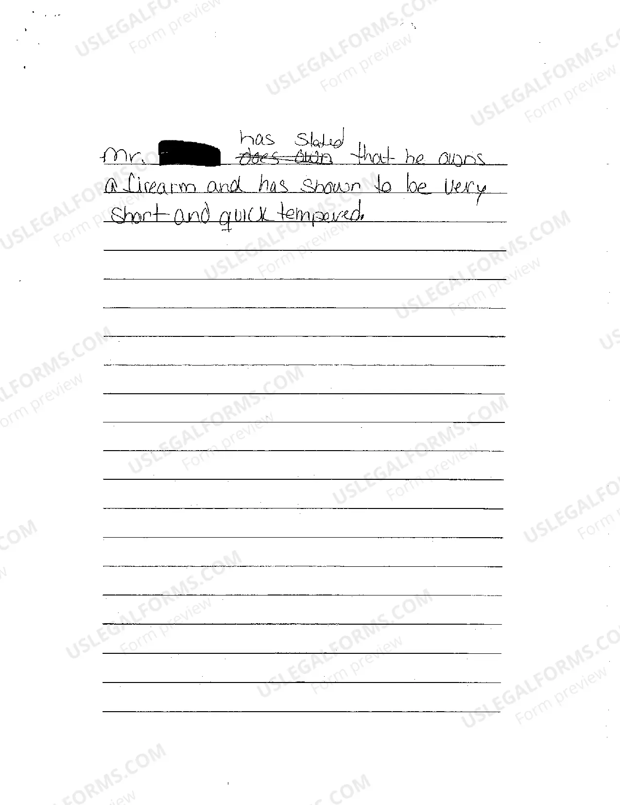 Preview Petition for Civil Stalking Injunction