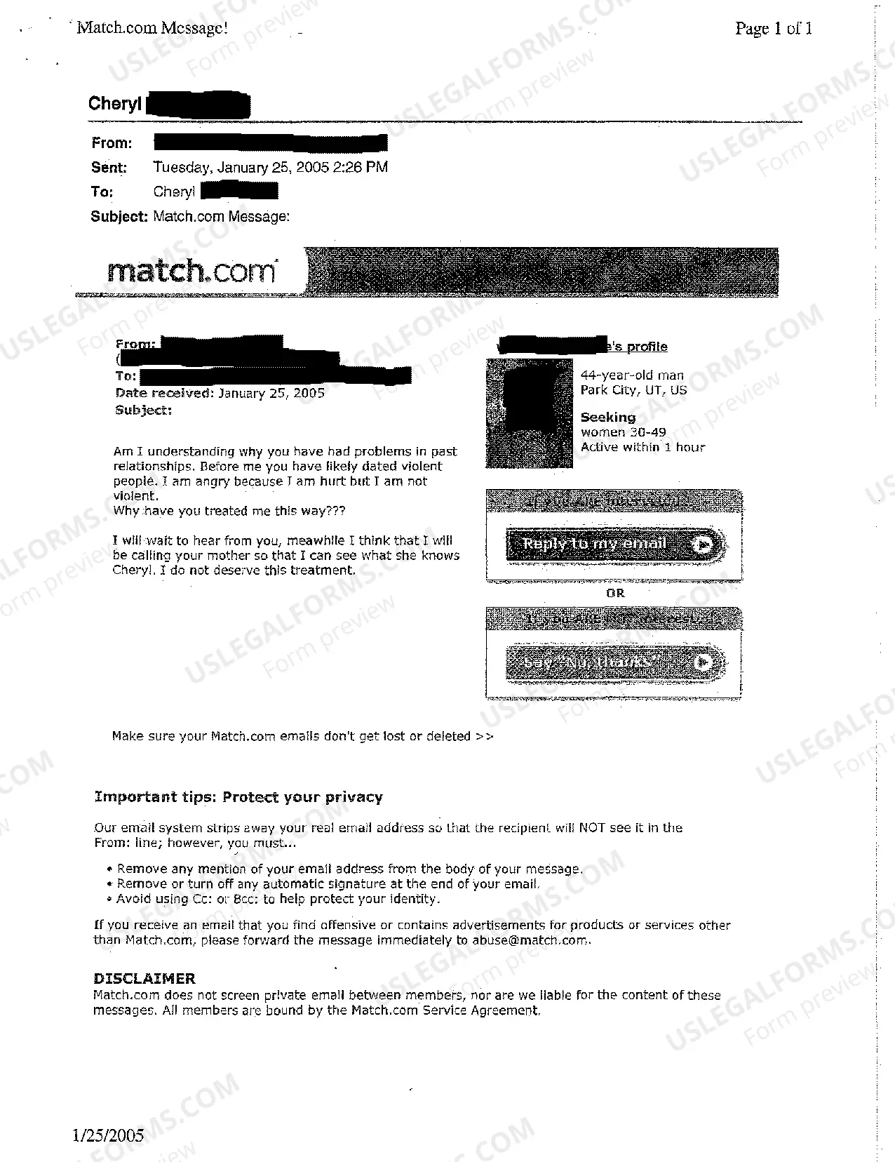 Preview Petition for Civil Stalking Injunction