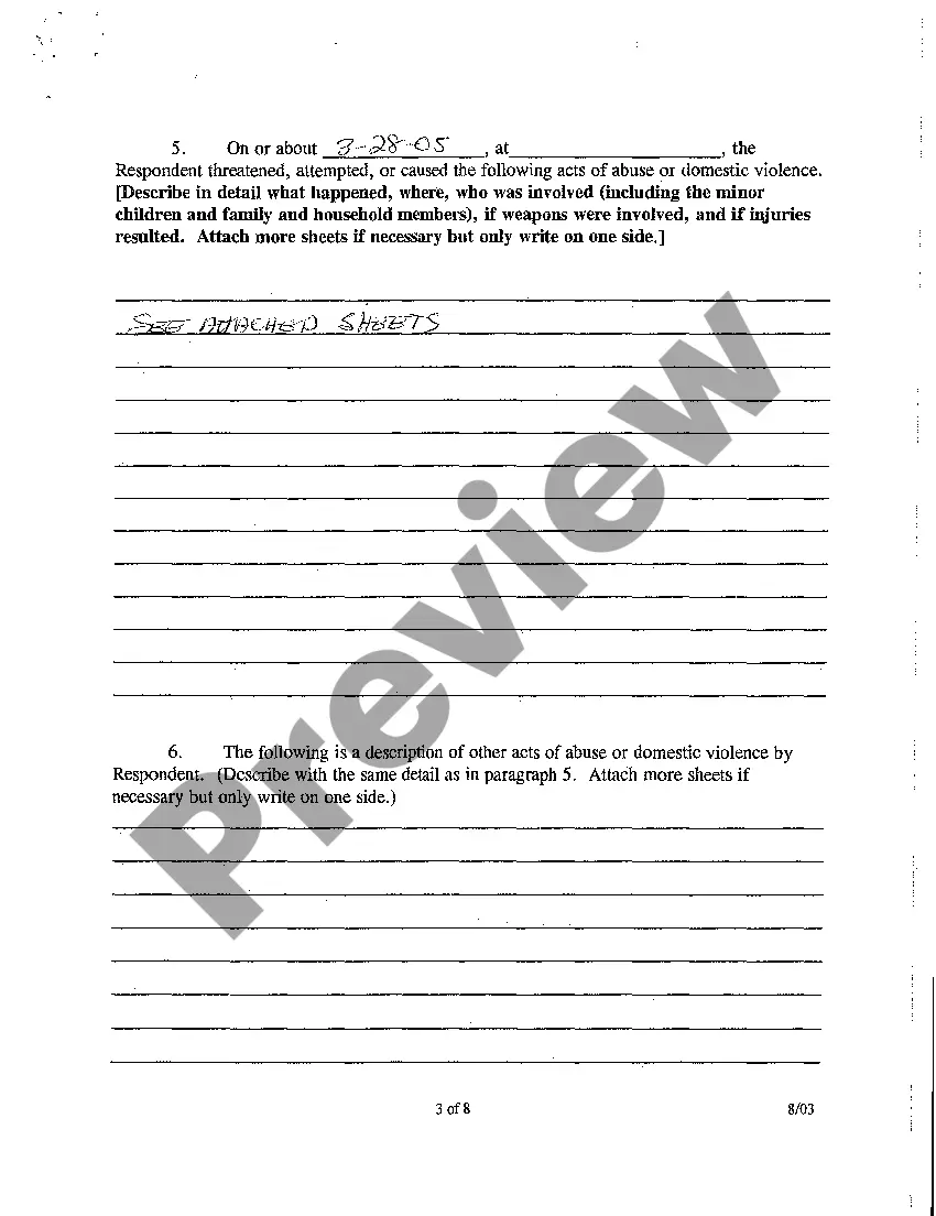 Preview A01 Verified Petition for Protective Order