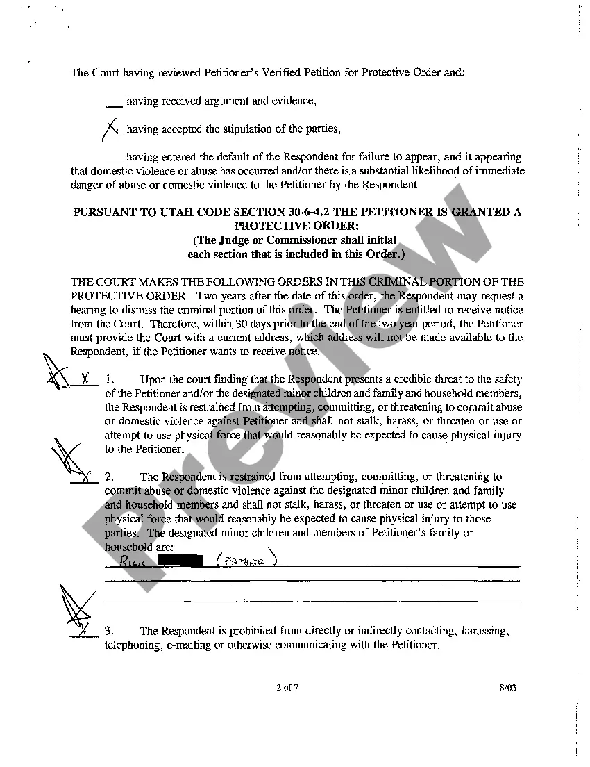 Get Protective Order Preview Protective Order