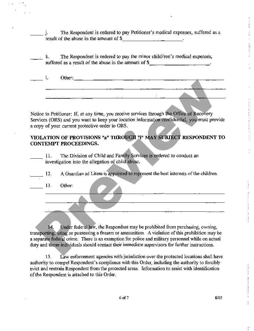 Get Protective Order Preview Protective Order