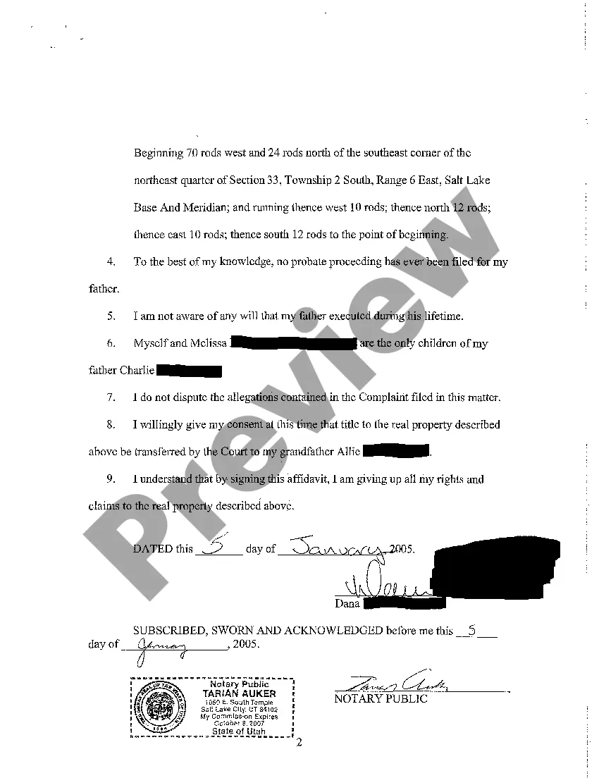 Preview A05 Affidavit