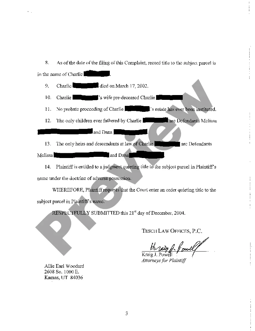 Get A01 Compliant to Quiet Title Preview A01 Compliant to Quiet Title