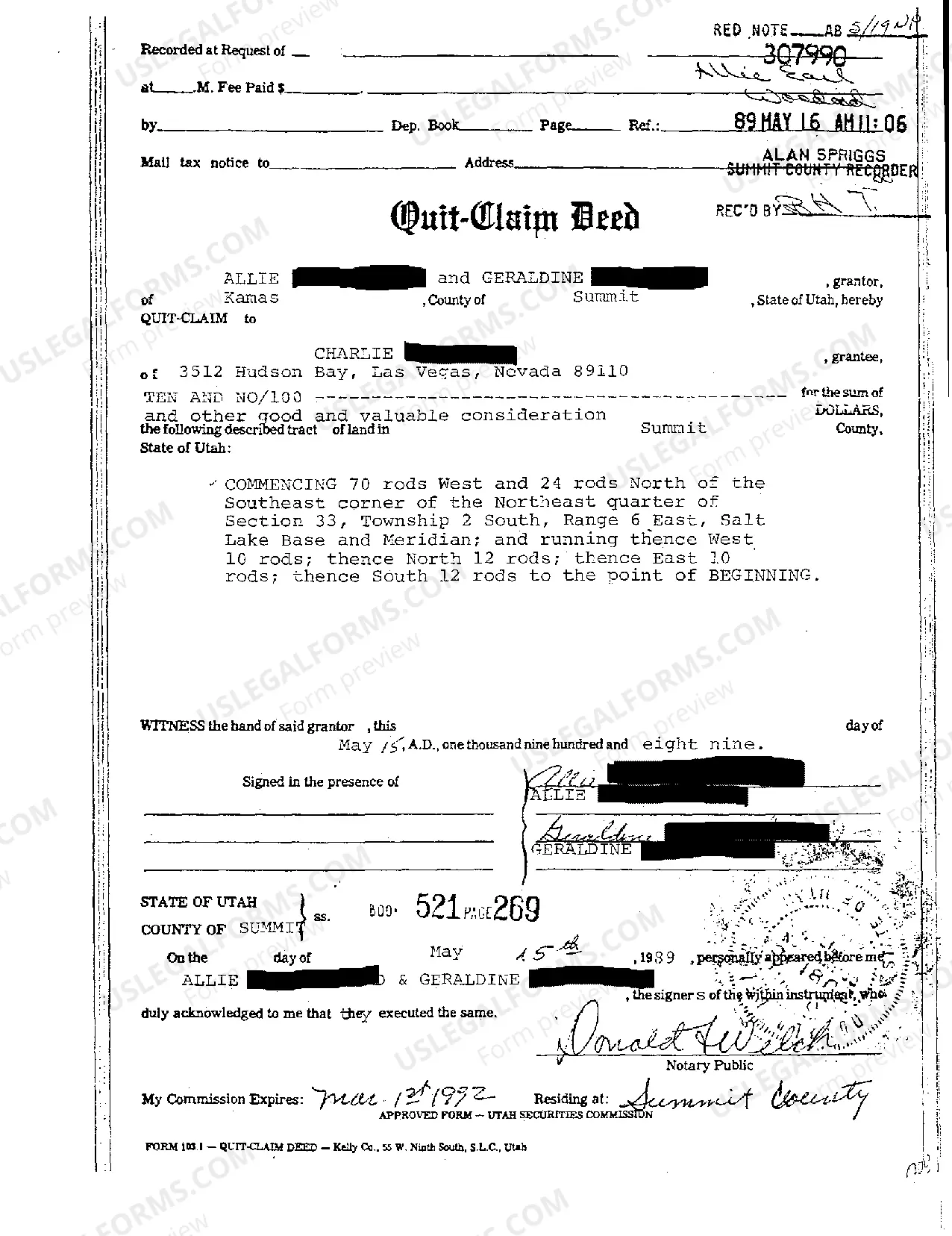 Preview A07 Exhibit A Quitclaim Deed Individual to Individual