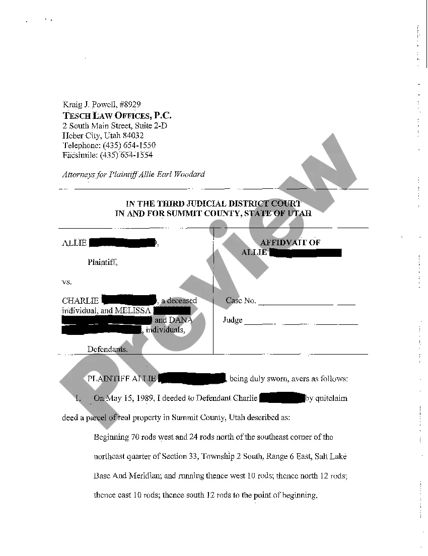Preview A08 Exhibit B Affidavit of Plaintiff