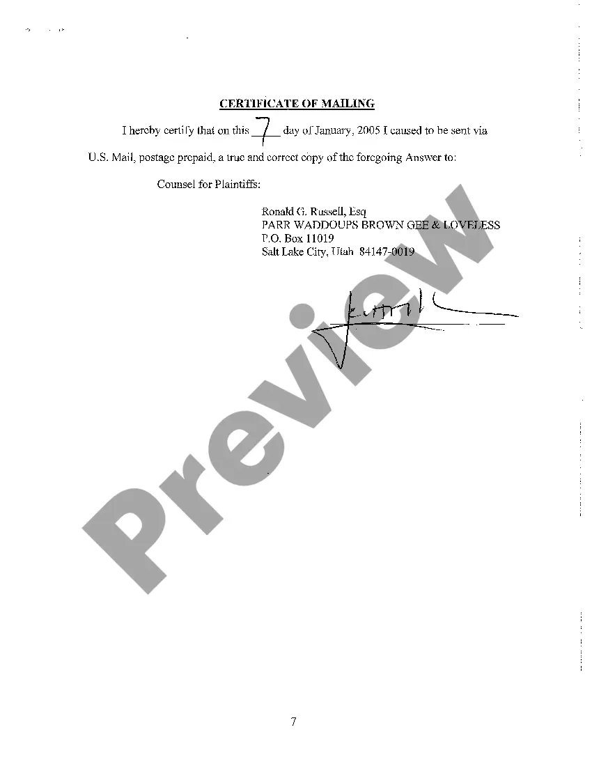 Get A02 Answer to Complaint for Trespassing and to Quiet Title Preview A02 Answer to Complaint for Trespassing and to Quiet Title