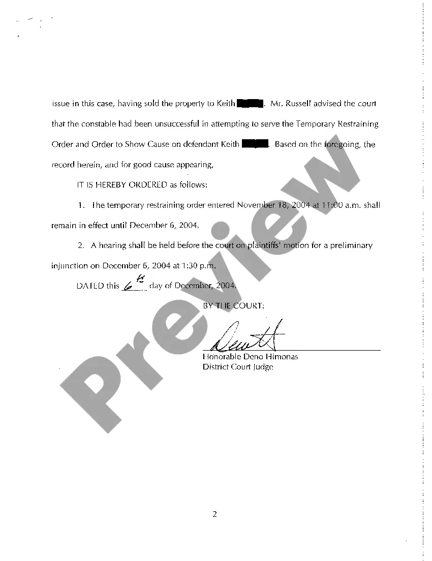 Preview A08 Order regarding Temporary Restraining Order