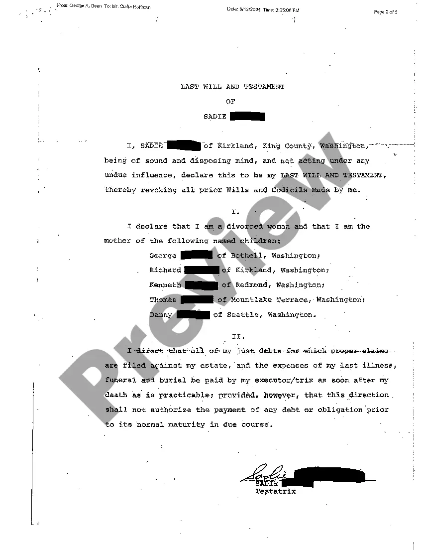 Preview A06 Exhibit C Will