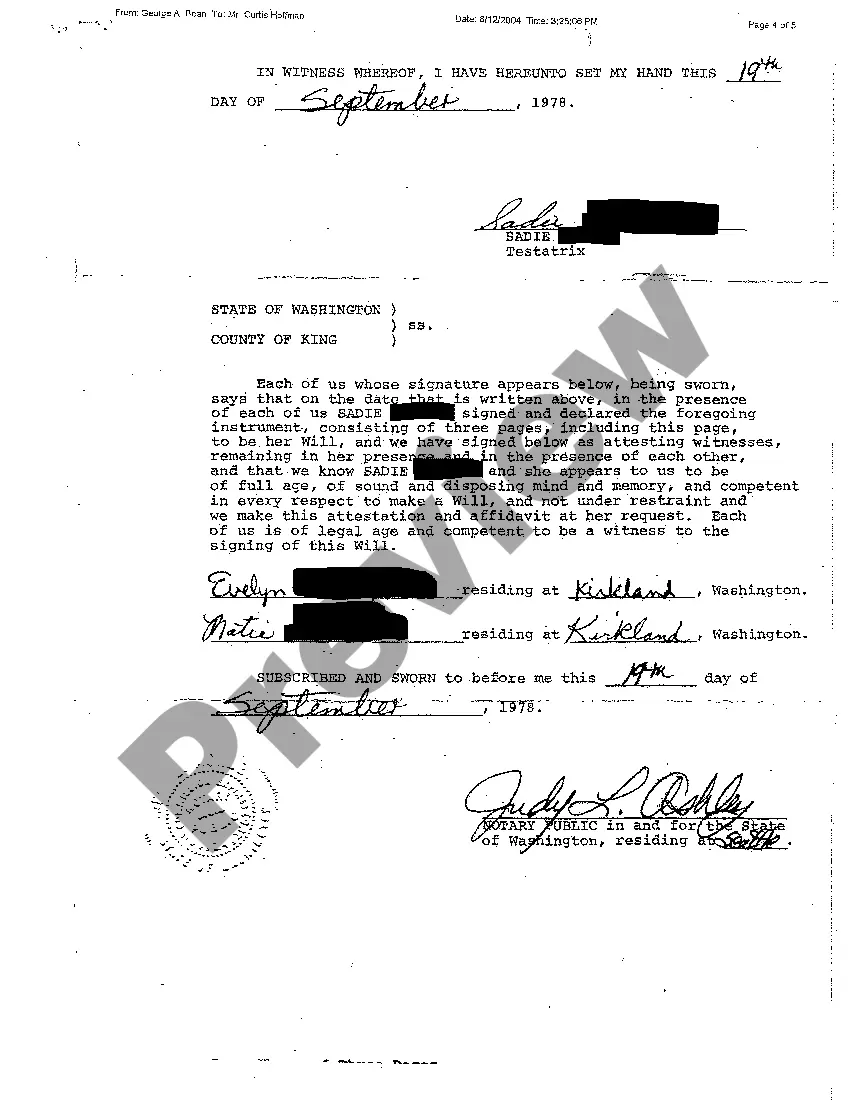 Preview A06 Exhibit C Will