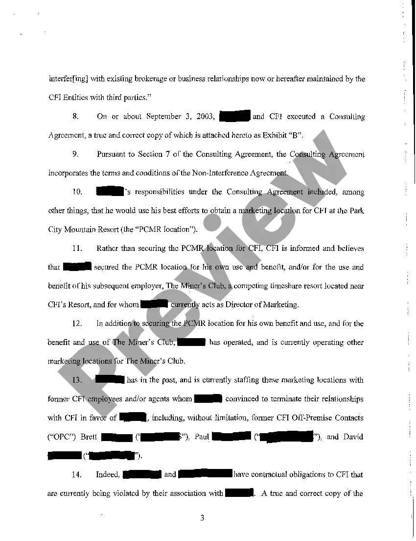 Get A01 Verified Complaint regarding Noncompete Agreement Preview A01 Verified Complaint regarding Noncompete Agreement