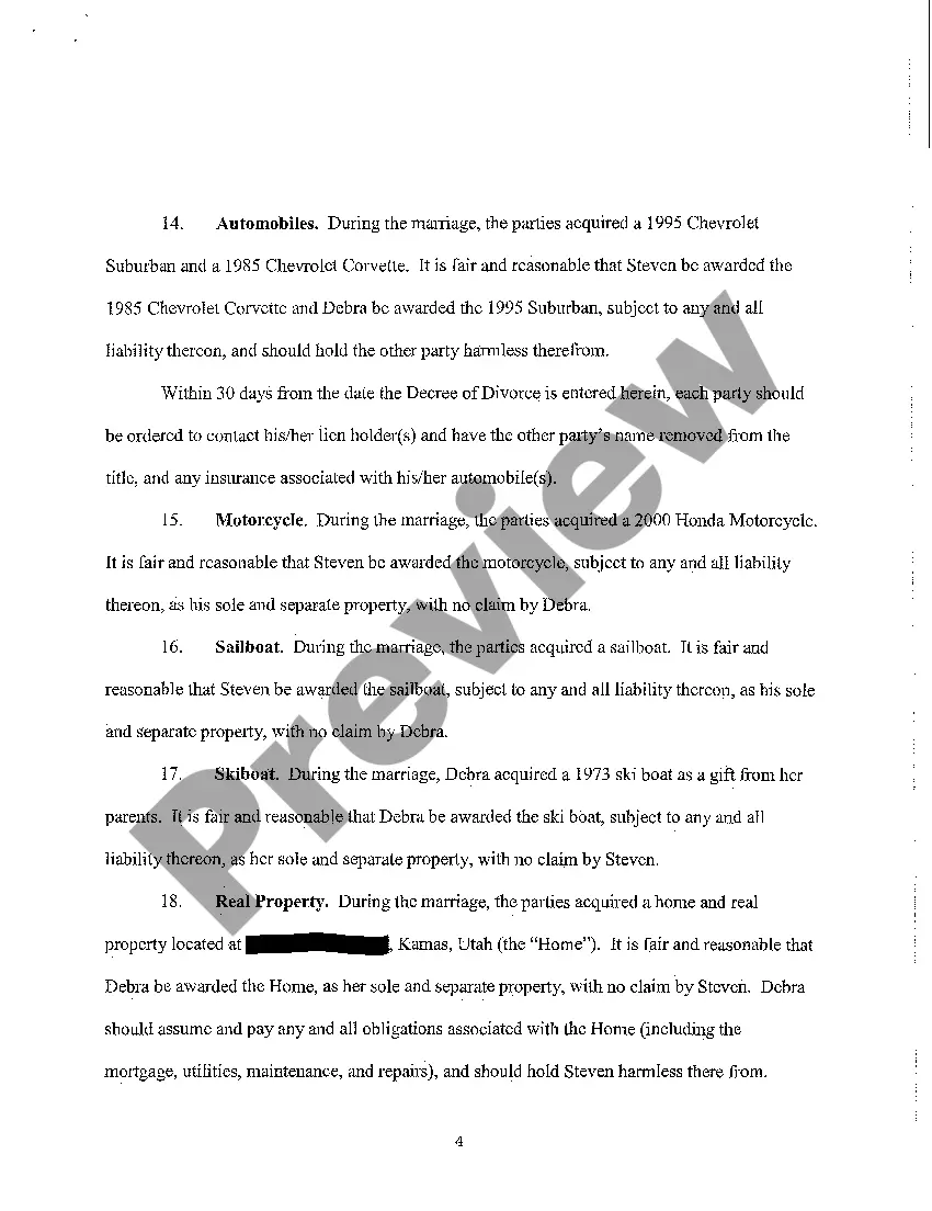 Get A05 Petition for Divorce Preview A05 Petition for Divorce