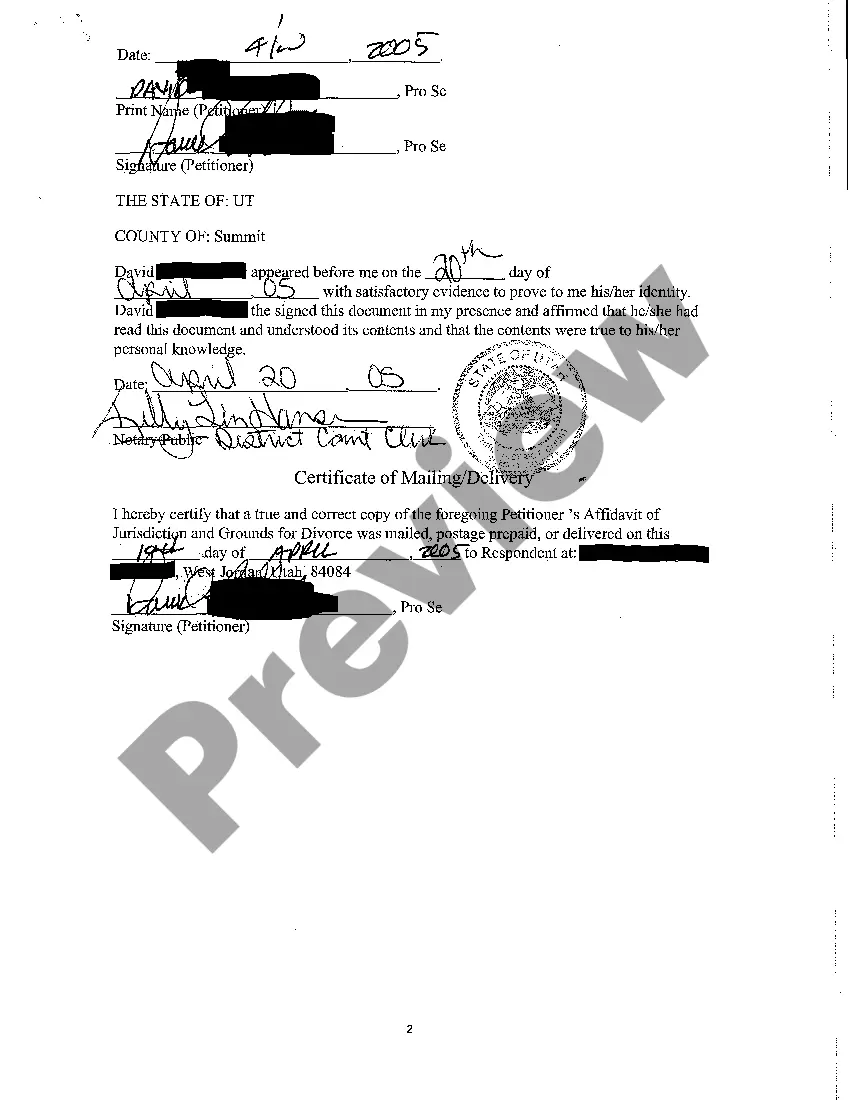 Get A03 Petitioner's Affidavit of Jurisdiction and Grounds for Divorce Preview A03 Petitioner's Affidavit of Jurisdiction and Grounds for Divorce