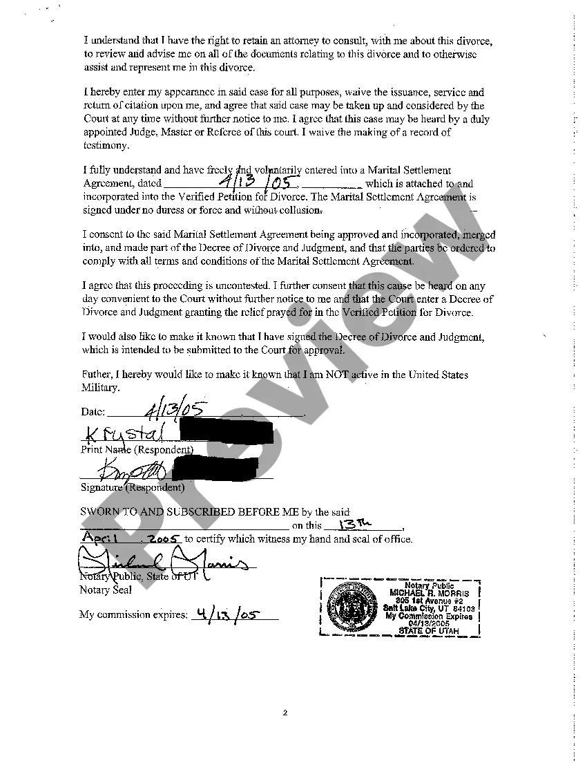 Preview A02 Acceptance of Service, Appearance, Consent, and Waiver