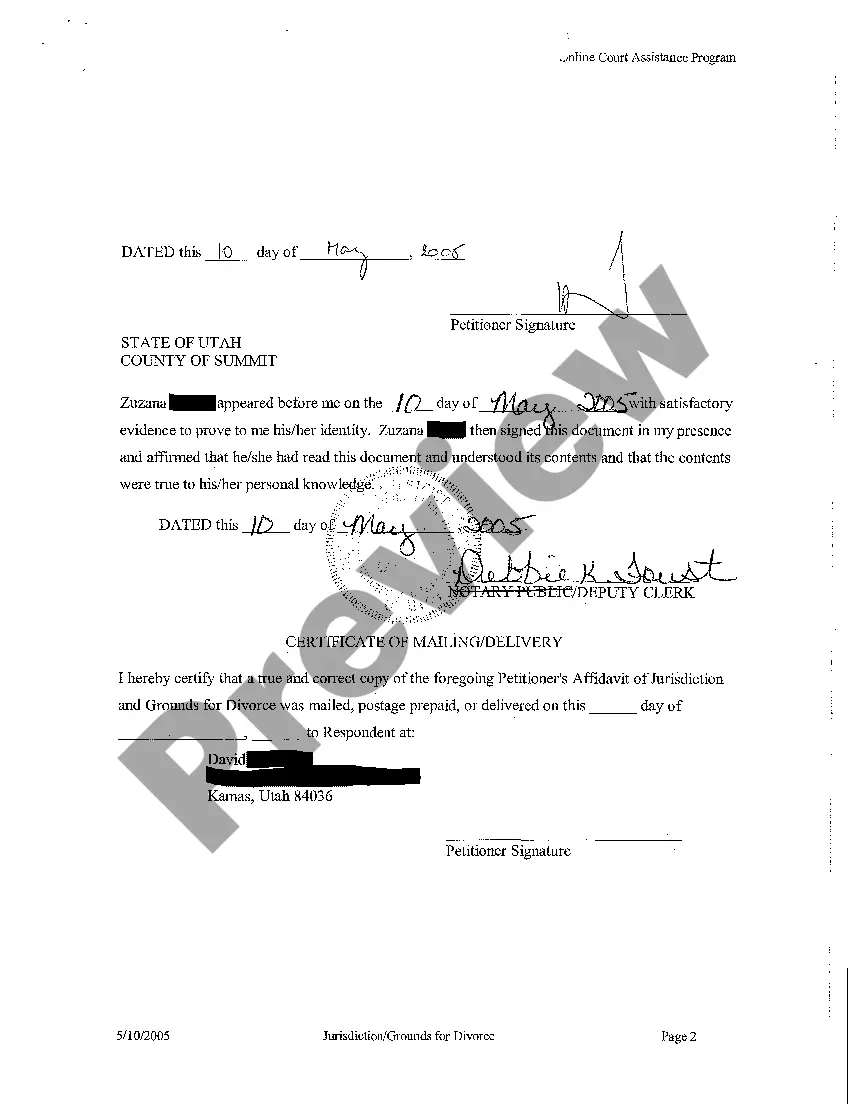 Get A03 Petitioner's Affidavit of Jurisdiction and Grounds for Divorce Preview A03 Petitioner's Affidavit of Jurisdiction and Grounds for Divorce