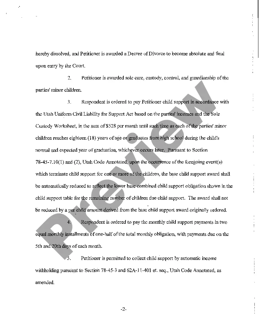 Get A09 Decree of Divorce and Judgment Preview A09 Decree of Divorce and Judgment