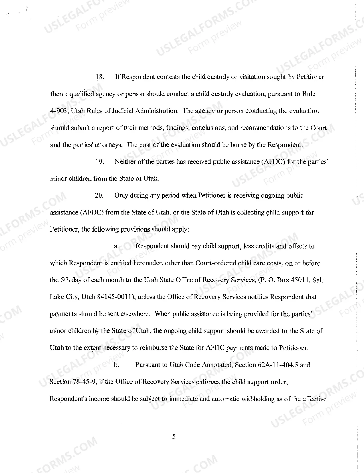 Preview A01 Verified Complaint for Divorce