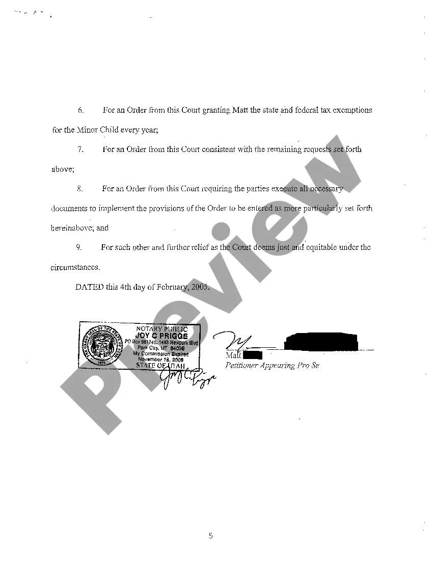 Get A01 Petition for Paternity and Determination of Child Custody, Parenting Time, and Child Support Preview A01 Petition for Paternity and Determination of Child Custody, Parenting Time, and Child Support