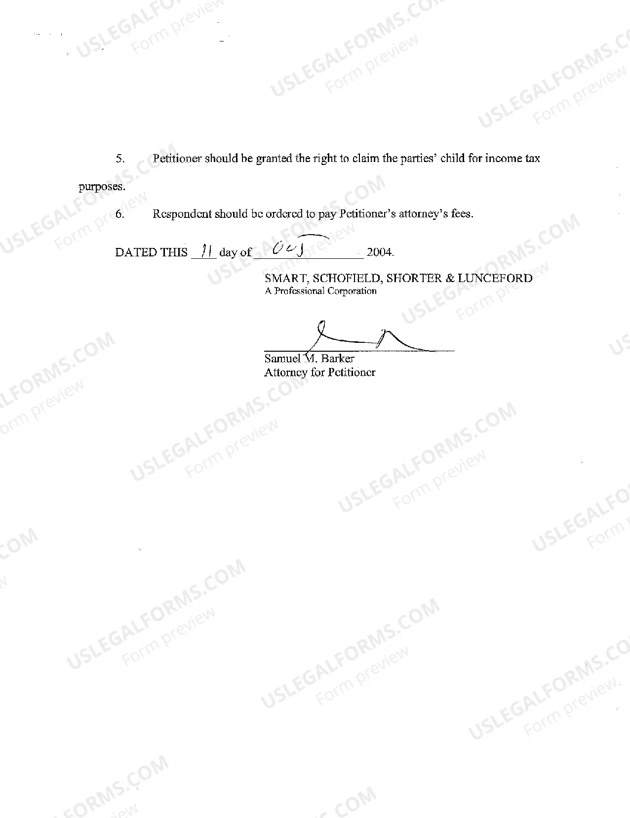 Preview A09 Petitioner's Proposed Pretrial Order and Request for Pretrial Setting