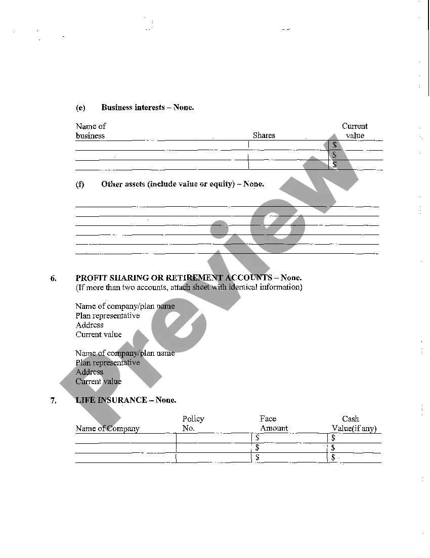 Preview A03 Petitioner's Financial Declaration