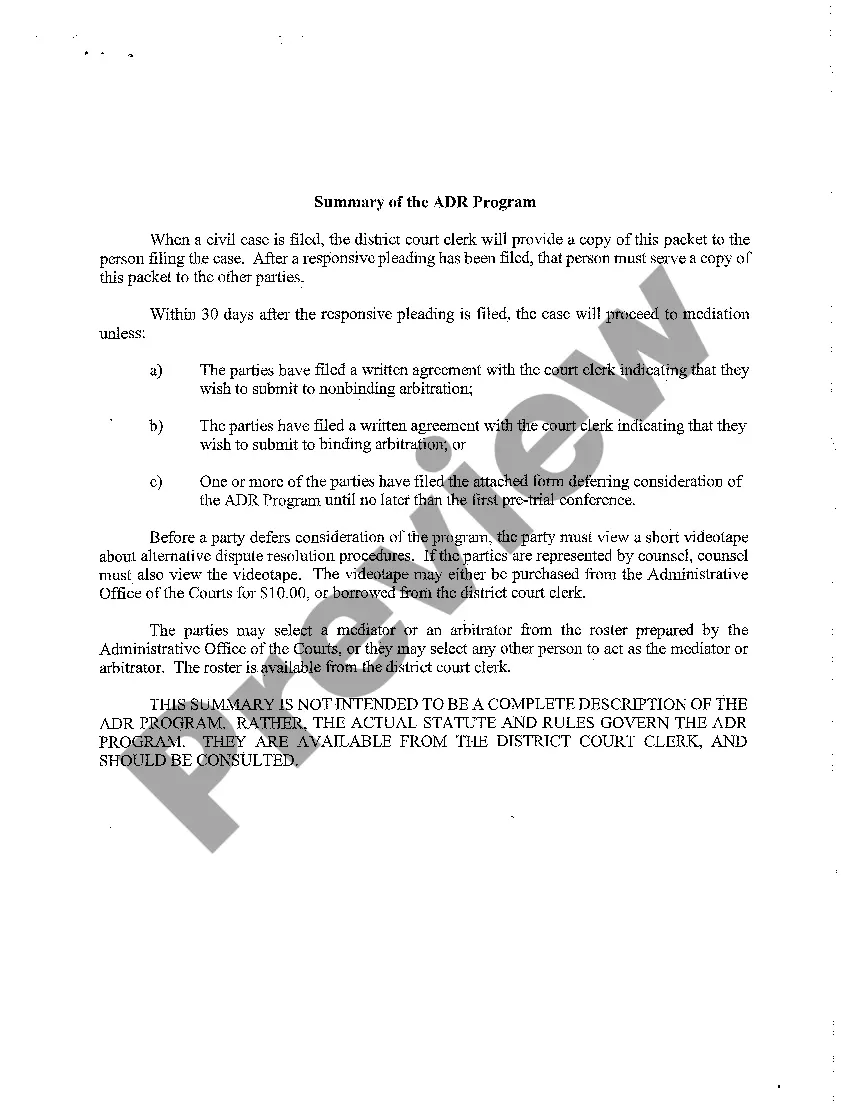 Preview A04 Notice of ADR Requirement