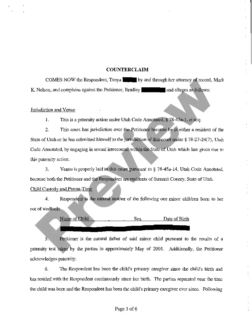 Preview A02 Answer and Counterclaim