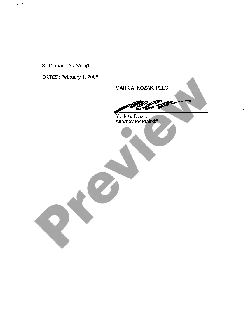 Preview A03 Demand for Hearing