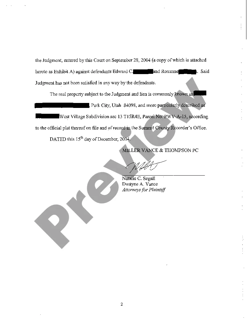 Preview A05 Request for Writ of Execution regarding Sale of Real Property