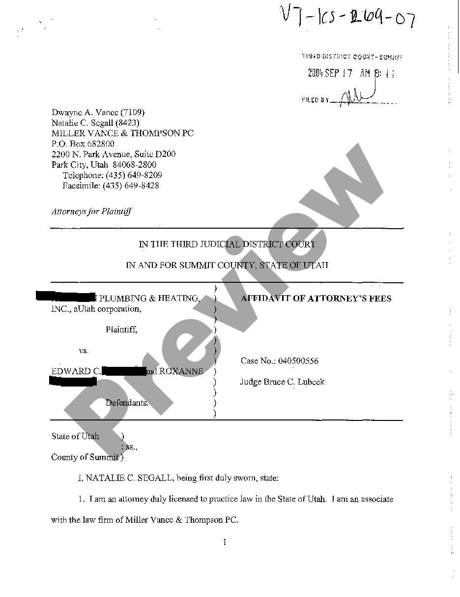 page 0 A07 Affidavit of Attorney's Fees preview