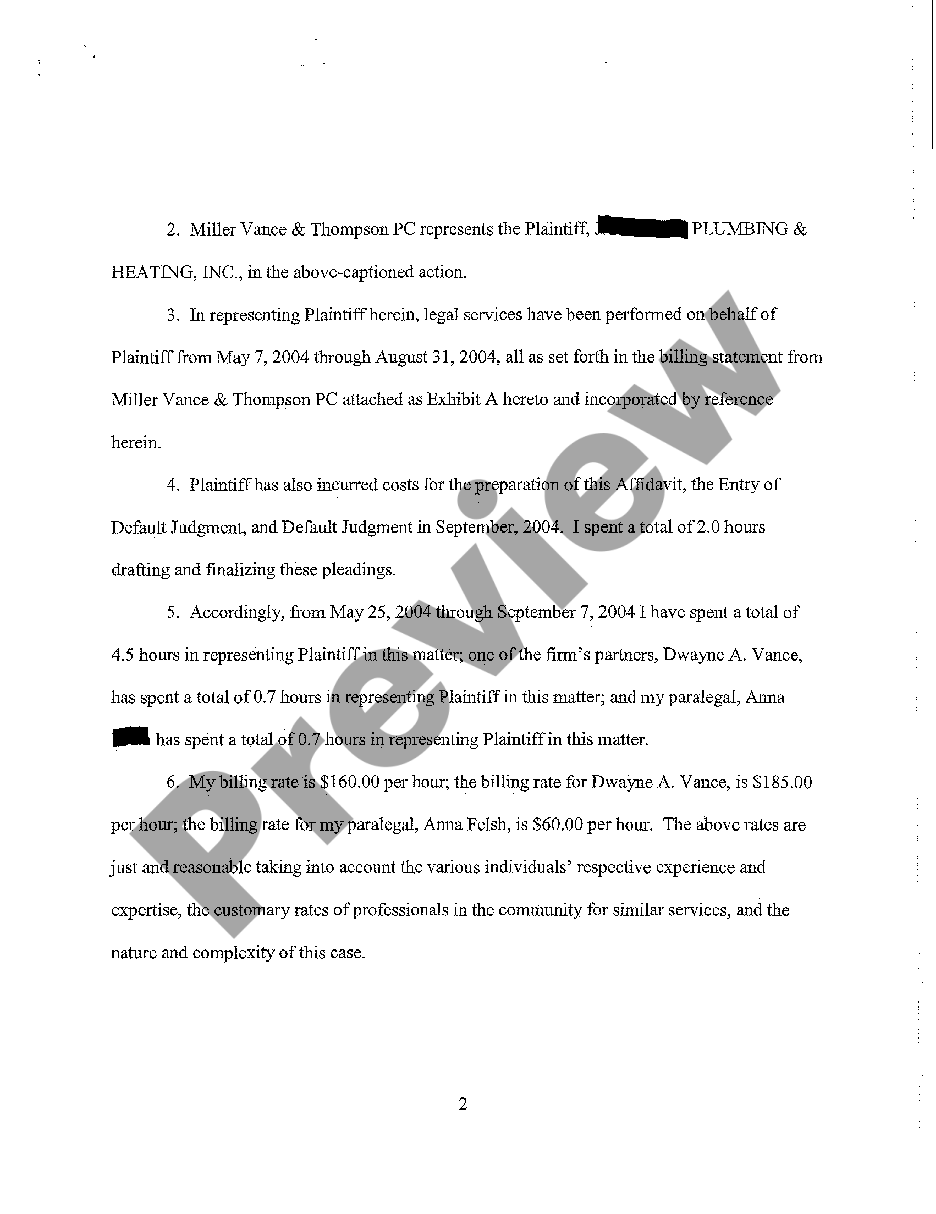 page 1 A07 Affidavit of Attorney's Fees preview