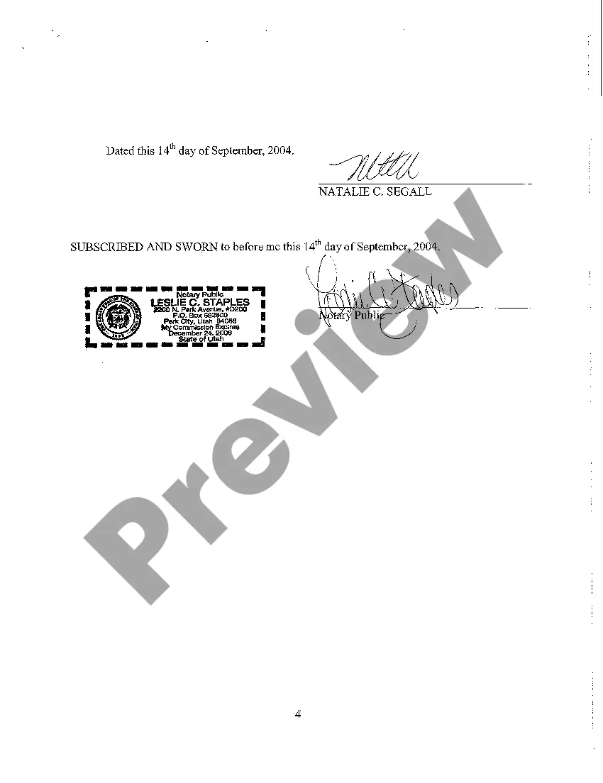 Preview A07 Affidavit of Attorney's Fees