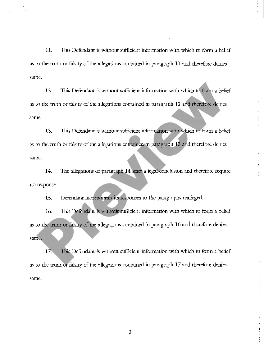 Preview A02 Answer of Defendant