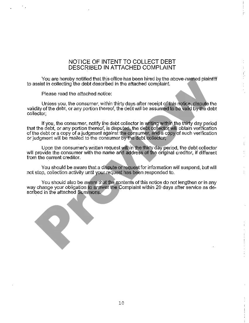 Preview A01 Complaint for Foreclosure