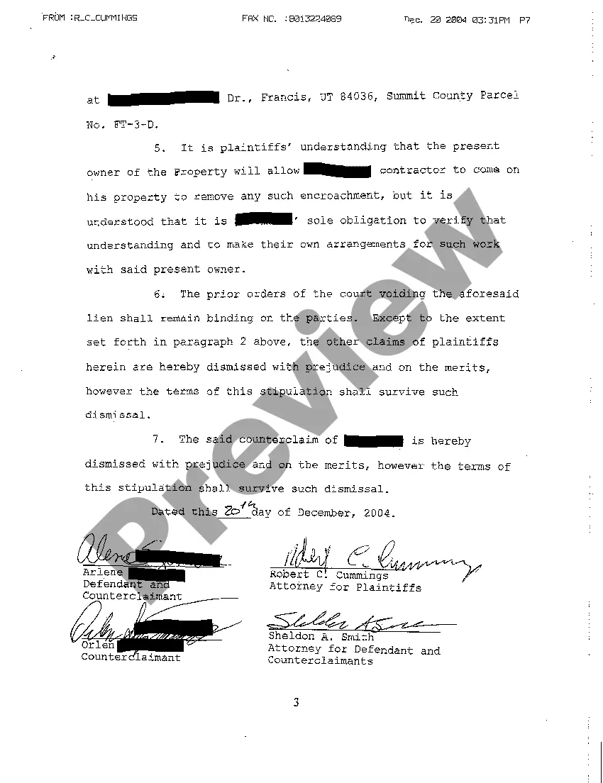 Preview A06 Stipulation of Settlement