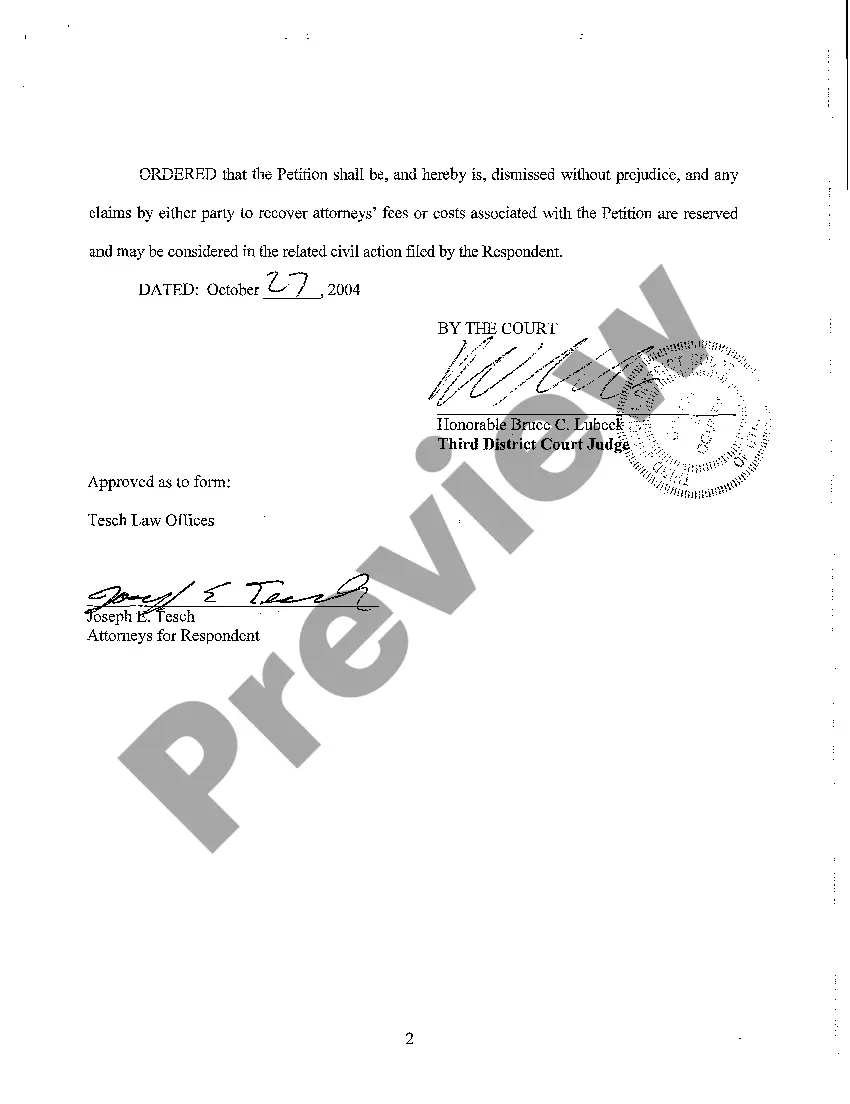 Preview A03 Order Dismissing Petition to Nullify Without Prejudice