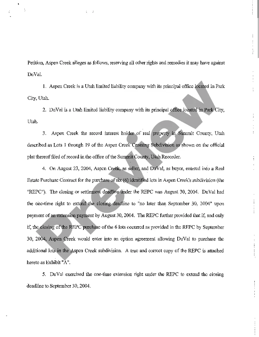 Get A01 Petition to Nullify Wrongful Lien Under UCA 38-9-7 Preview A01 Petition to Nullify Wrongful Lien Under UCA 38-9-7