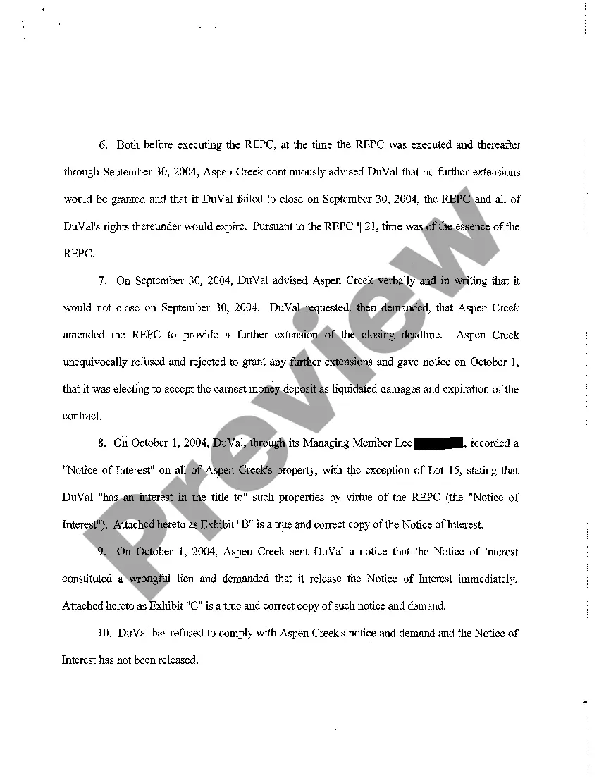Get A01 Petition to Nullify Wrongful Lien Under UCA 38-9-7 Preview A01 Petition to Nullify Wrongful Lien Under UCA 38-9-7