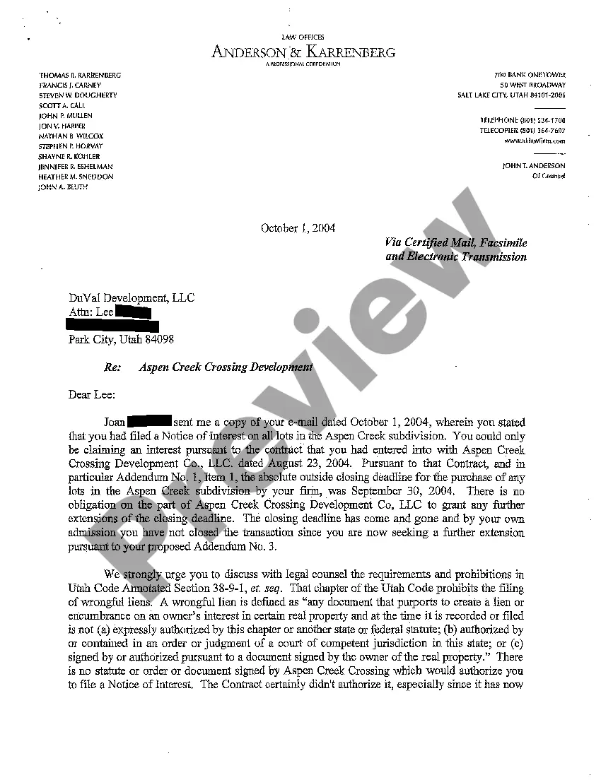 Get A01 Petition to Nullify Wrongful Lien Under UCA 38-9-7 Preview A01 Petition to Nullify Wrongful Lien Under UCA 38-9-7