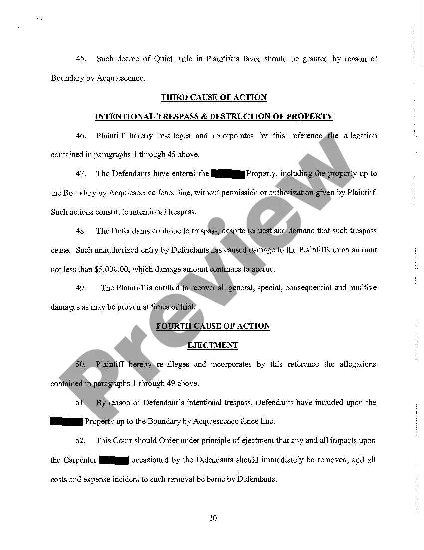 Get A01 Verified Complaint to Quiet Title Preview A01 Verified Complaint to Quiet Title