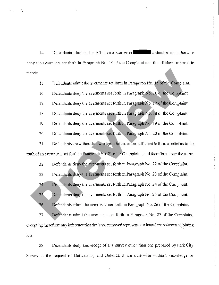 Preview A02 First Amended Answer, Counterclaim, Crossclaim, and Third-Party Claim