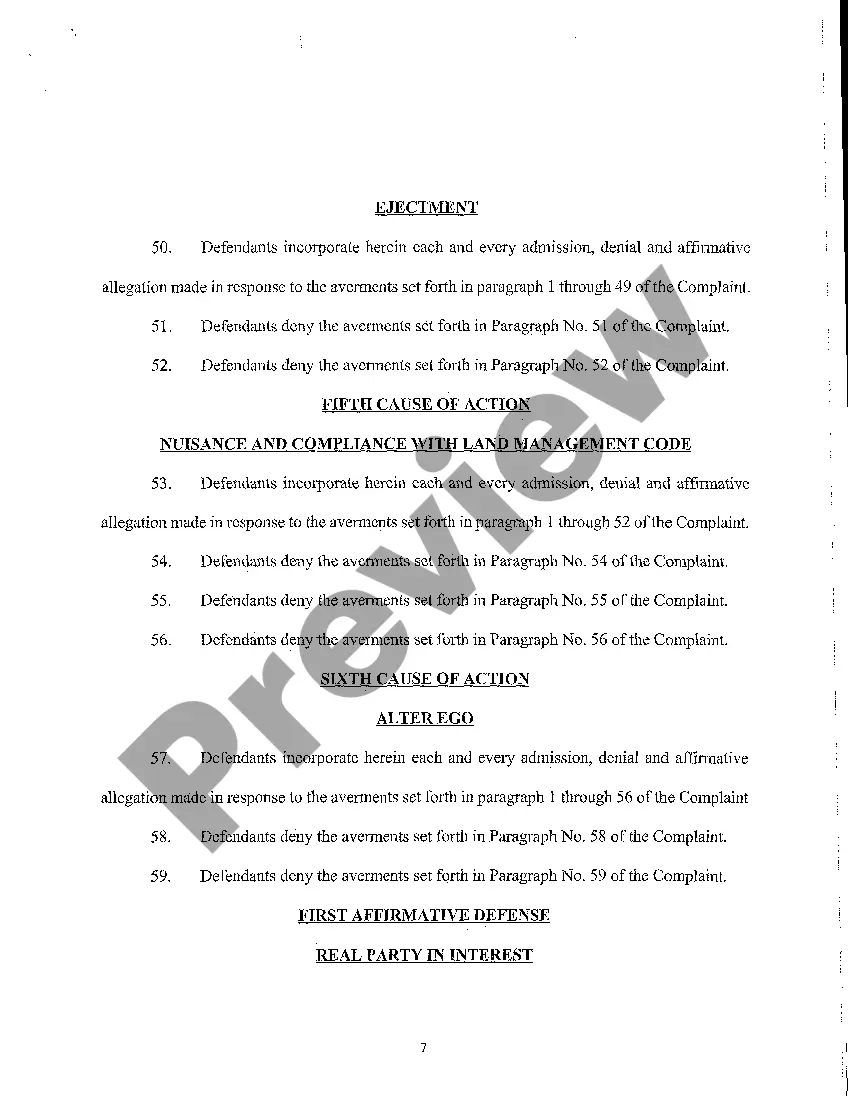 Preview A03 Answer, Counterclaim, Crossclaim, and Third-Party Claim