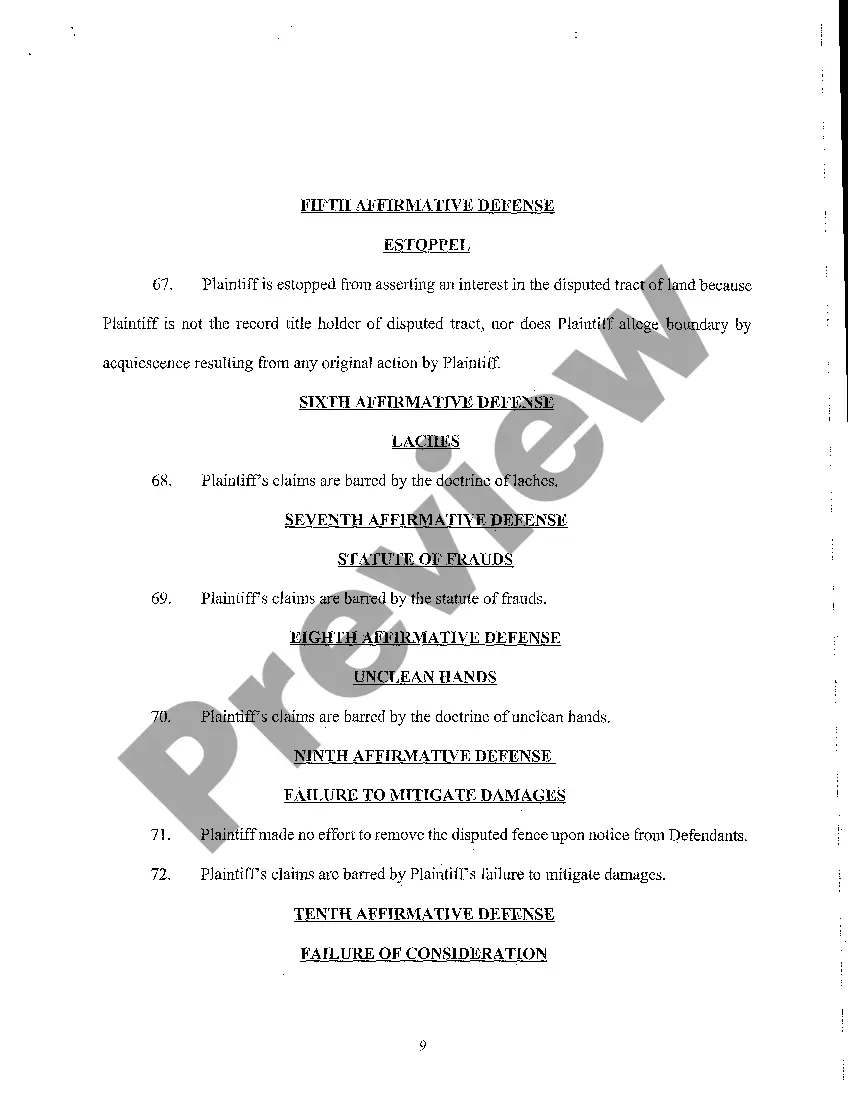 Preview A03 Answer, Counterclaim, Crossclaim, and Third-Party Claim