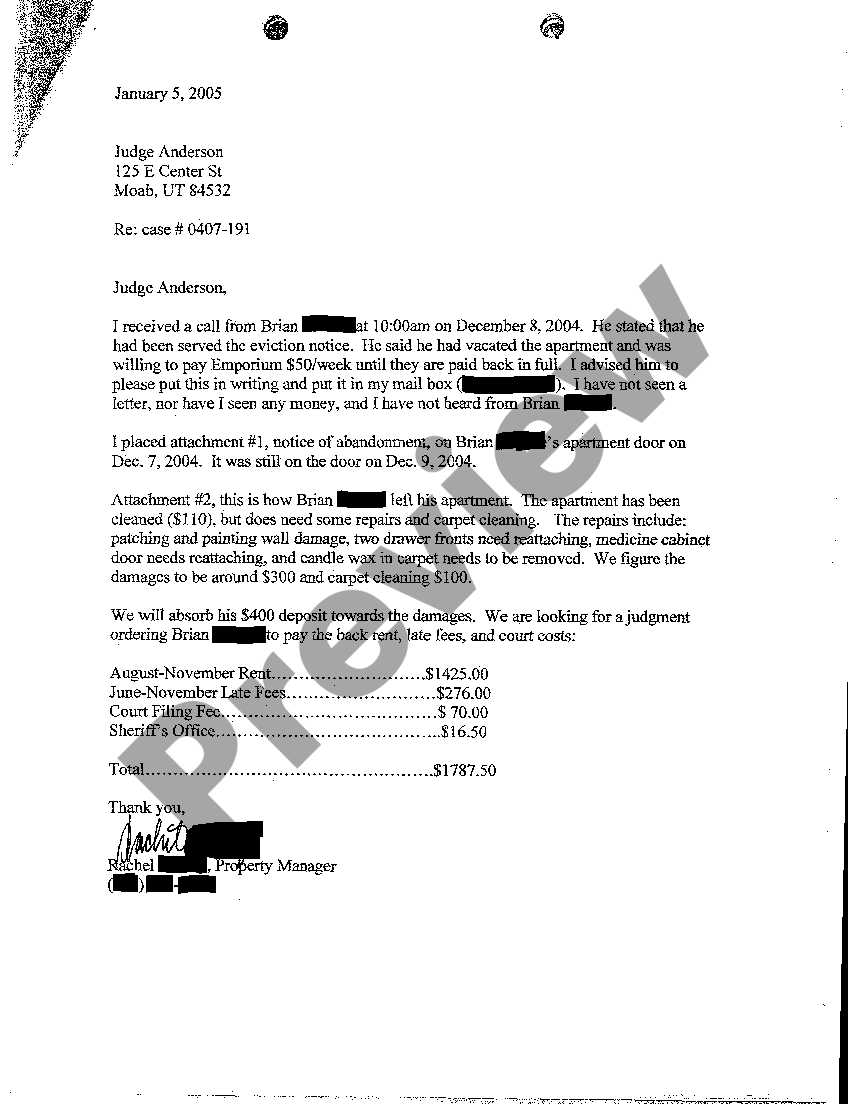 Utah Judgment US Legal Forms