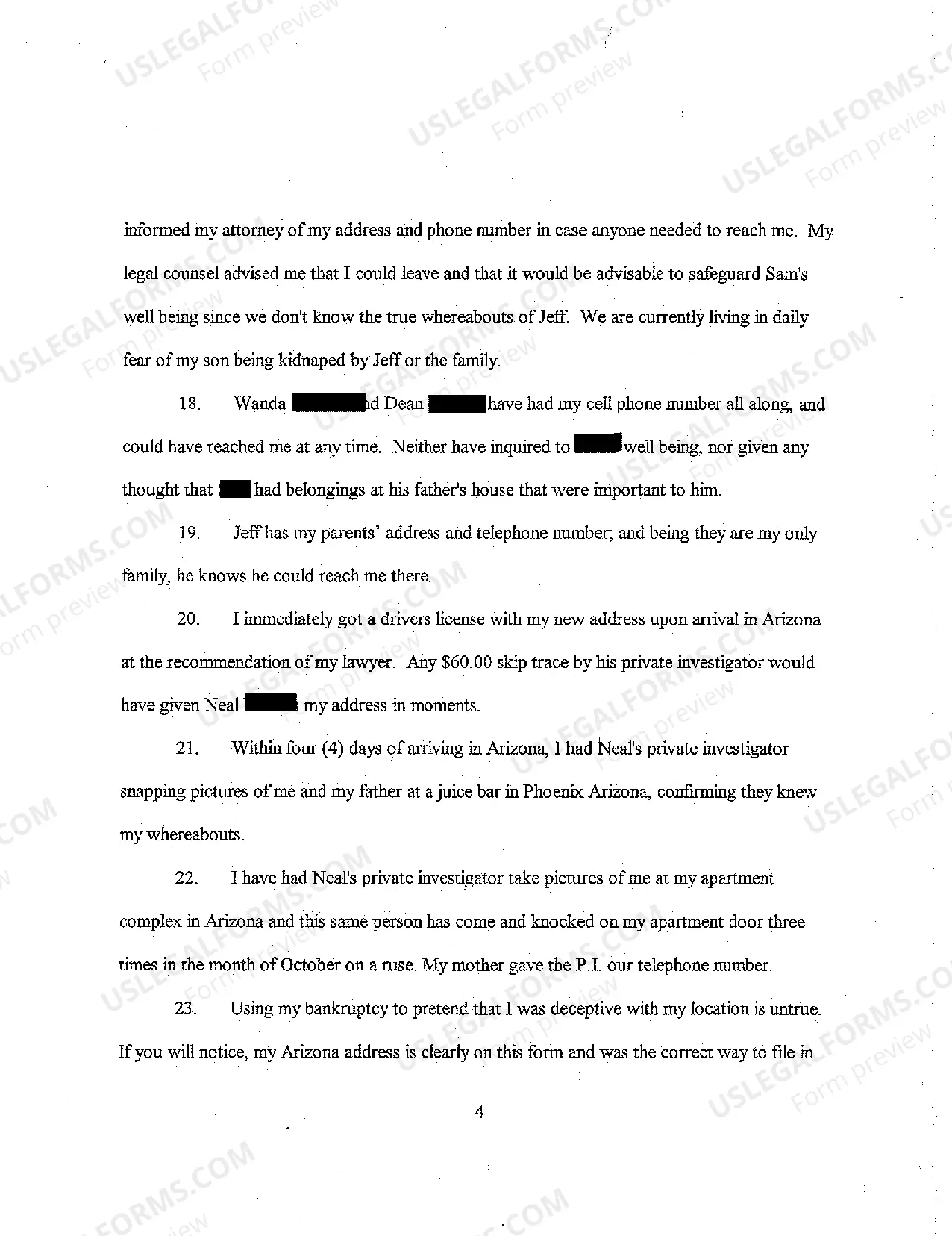 Preview A06 Affidavit