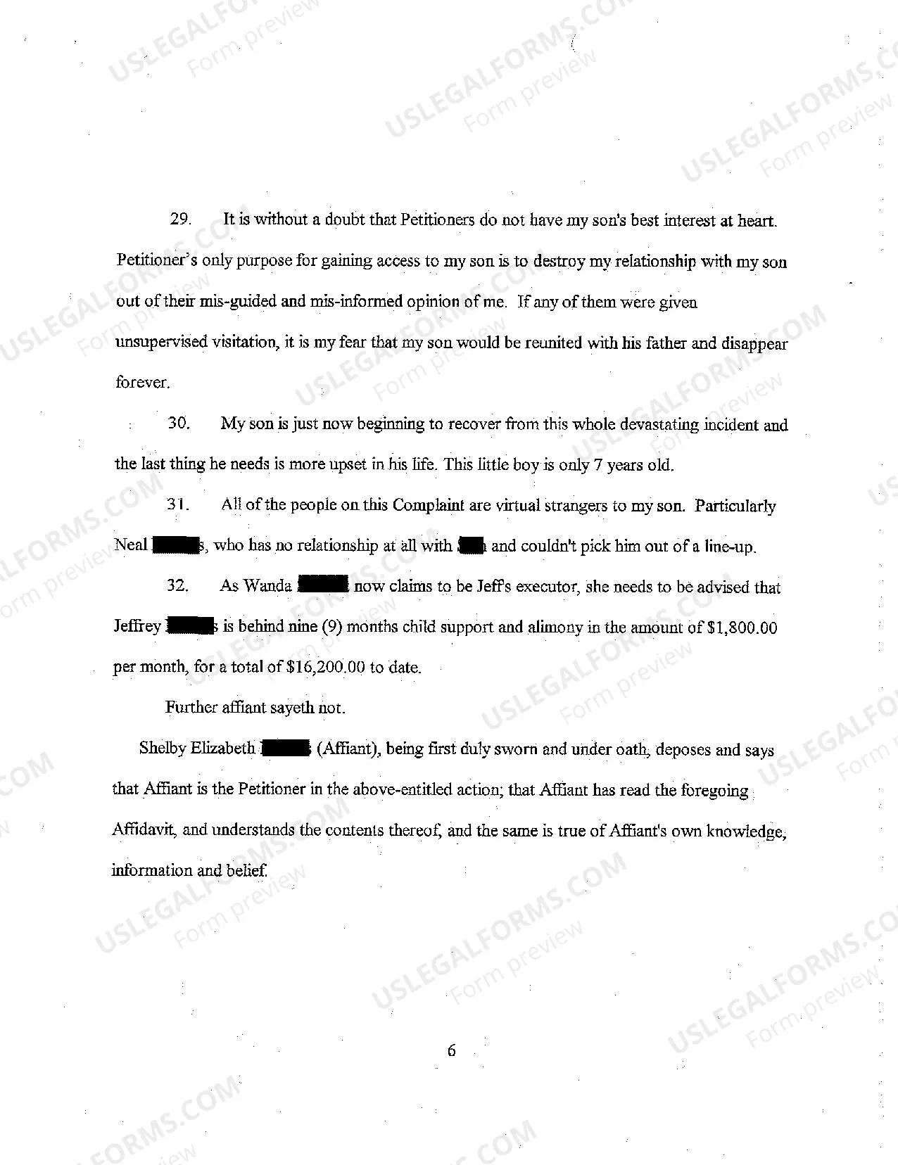 Preview A06 Affidavit