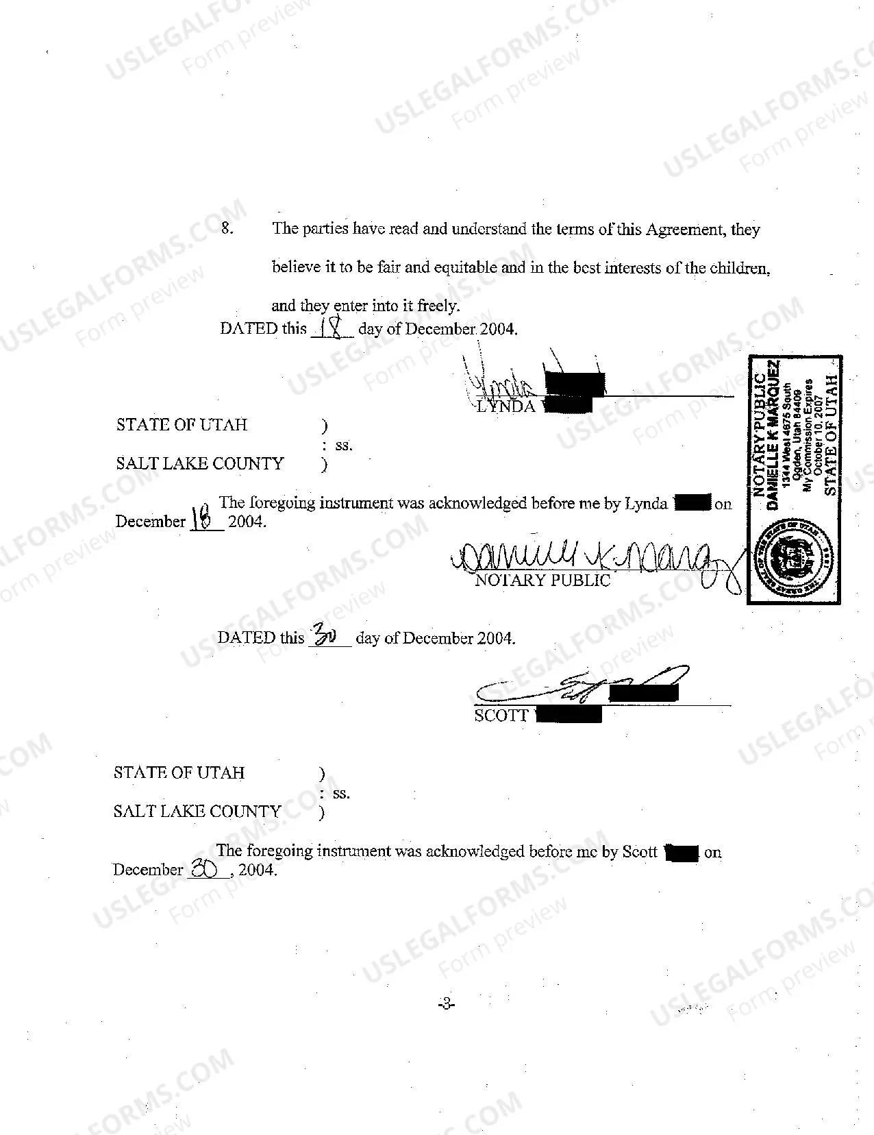 Preview A02 Agreement Regarding Grandparents Visitation