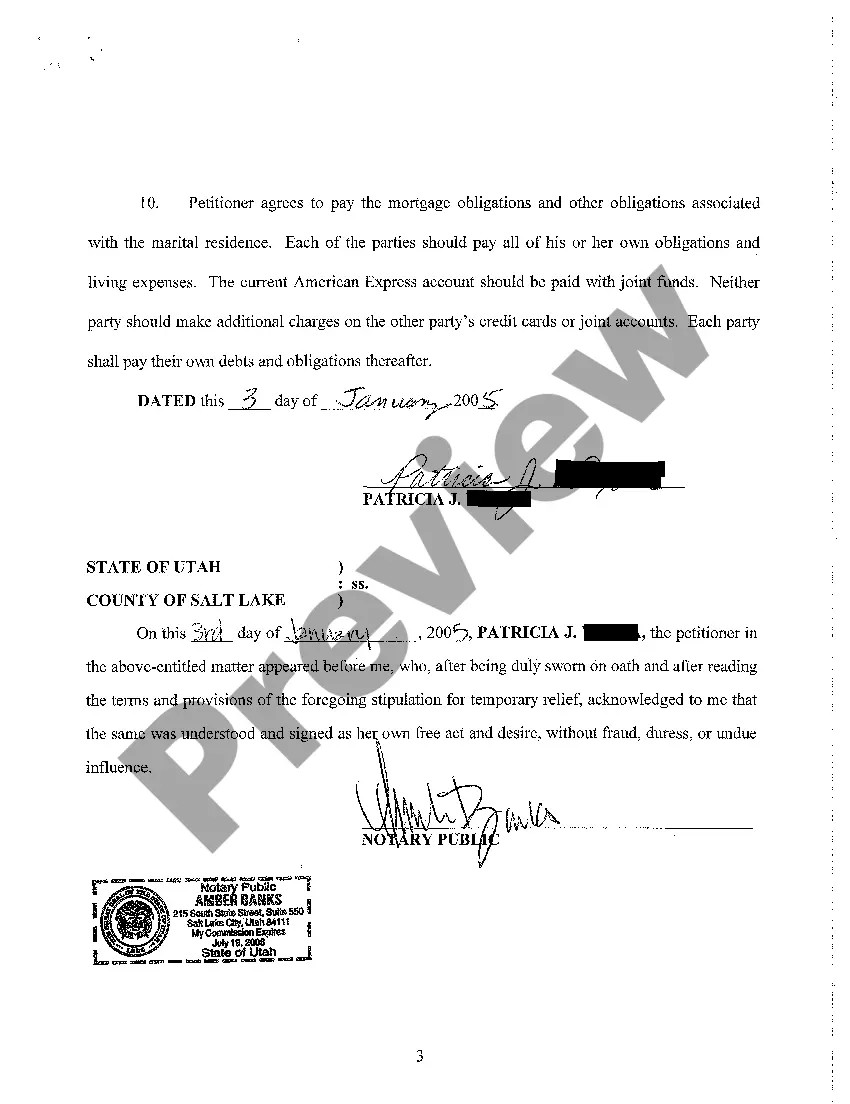 Preview A07 Stipulation For Temporary Relief