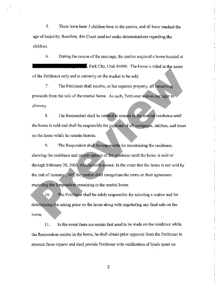 Preview A02 Stipulation For Separate Maintenance