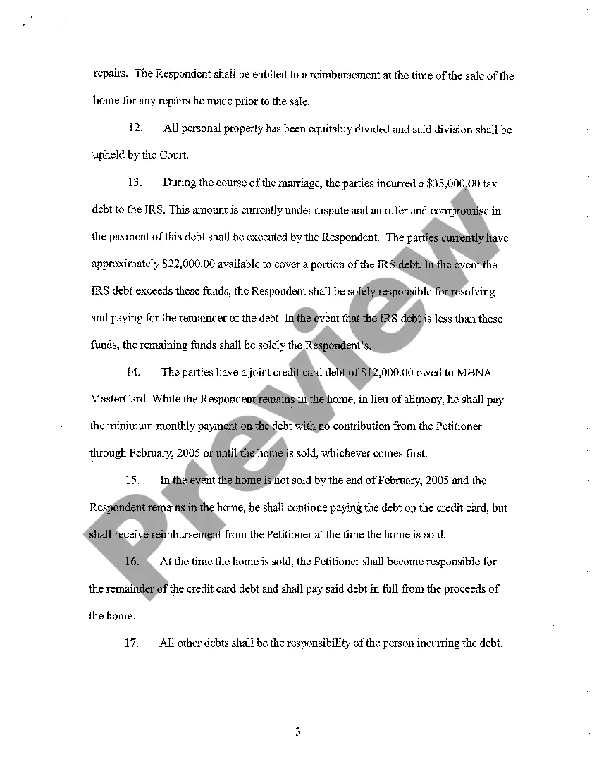 Preview A02 Stipulation For Separate Maintenance